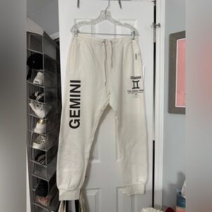 Cream Gemini Jogger Sweatpants